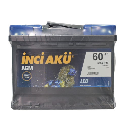 İNCİ 60Ah Leo AGM