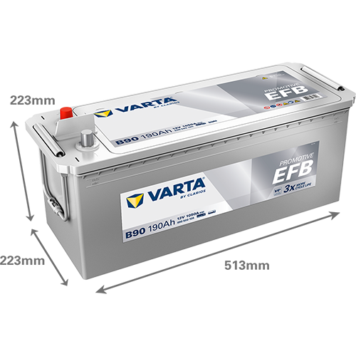 Varta 190ah B90 EFB